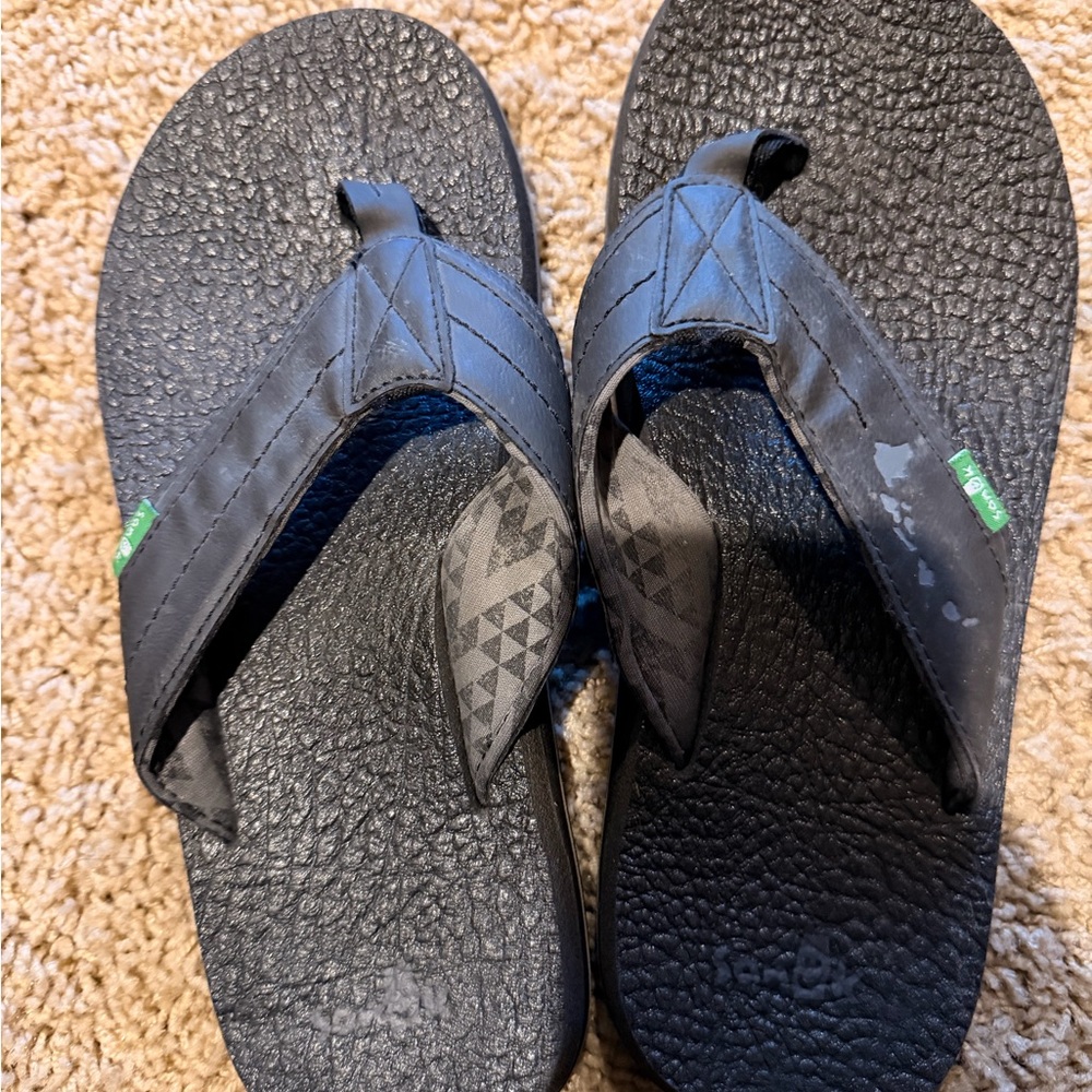 Sanuk Black and Gray Footwear